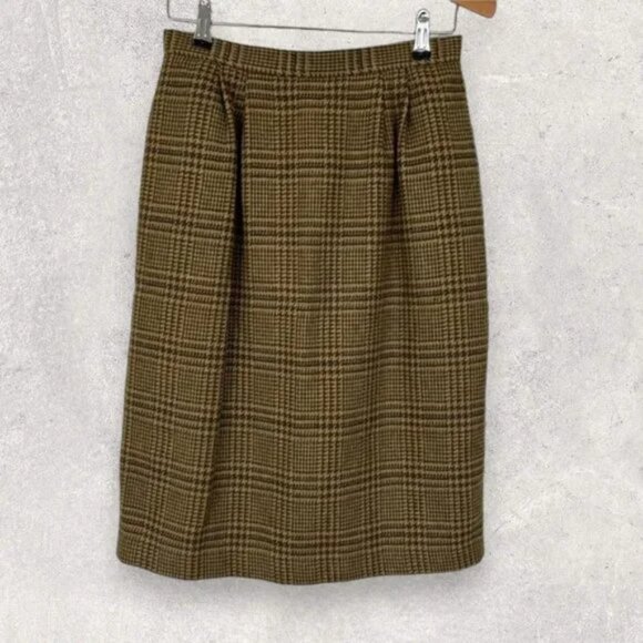 Vintage Le Suit Houndstooth Blazer Skirt Set Size 10 - Picture 9 of 15